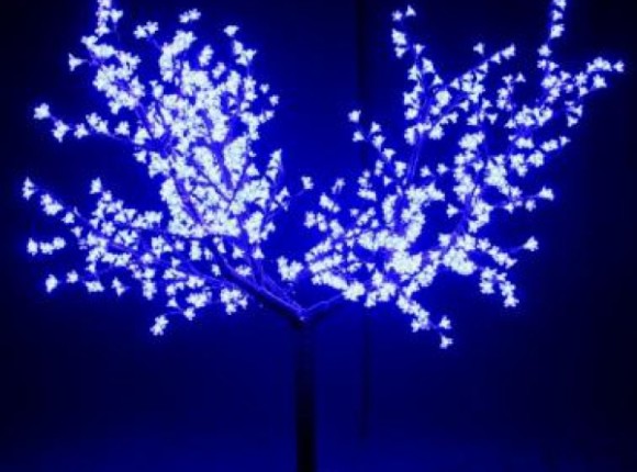 светодиодное дерево сакура синее
