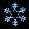 новогодние светодиодные фигуры из дюралайта купить в Минске, надпись "С новым годом", Фигура из дюралайта "Снежинка LED" 55см синяя, фигура Дед мороз с оленями, надписи световые
