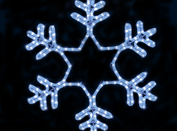 новогодние светодиодные фигуры из дюралайта купить в Минске, надпись "С новым годом", Фигура из дюралайта "Снежинка LED" 55см синяя, фигура Дед мороз с оленями, надписи световые