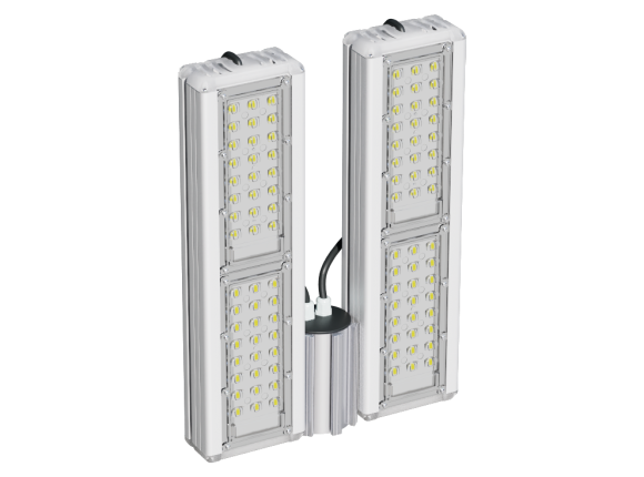 верхмощный низкопрофильный квадратный светильник ДКУ Магистраль 152Вт — самый яркий в серии.