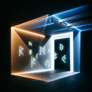 alt="Промышленное пространство, разделённое на три зоны: тёплый свет 2700K (уют), нейтральный 4000K (ясность) и холодный 6500K (бдительность) — визуальная алхимия температуры света"