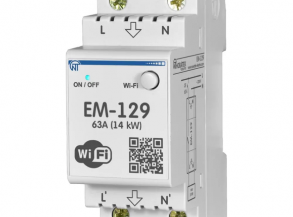 Wi-Fi счётчик электроэнергии ЕМ-129 на DIN-рейке